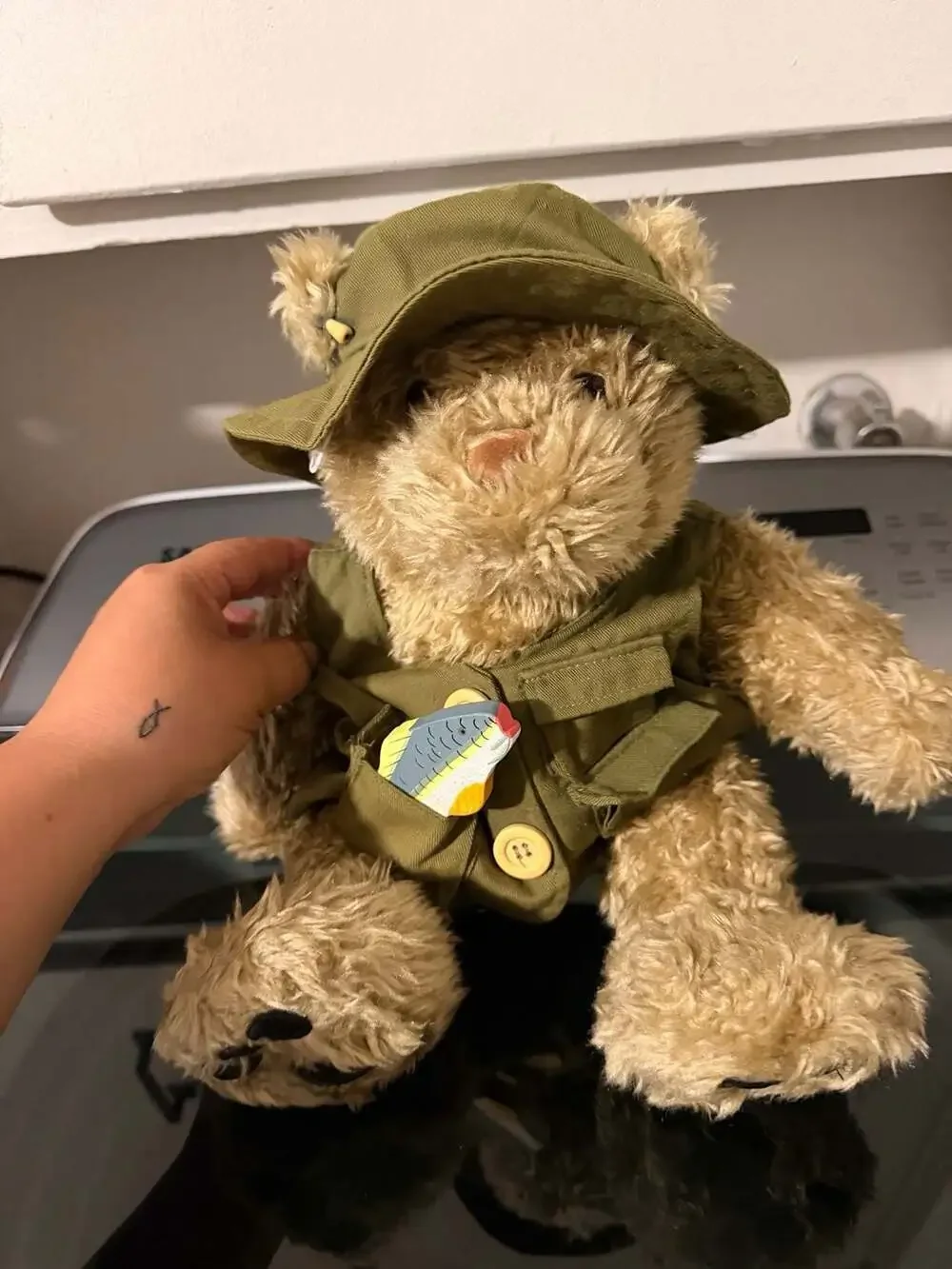 Build-A-Bear Workshop Teddy Bear with Fisherman Vest and Hat Outfit